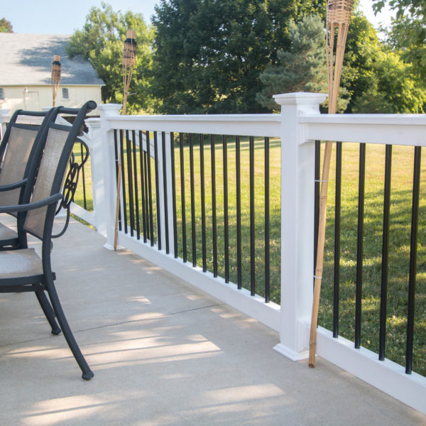 Black & White Vinyl Railings