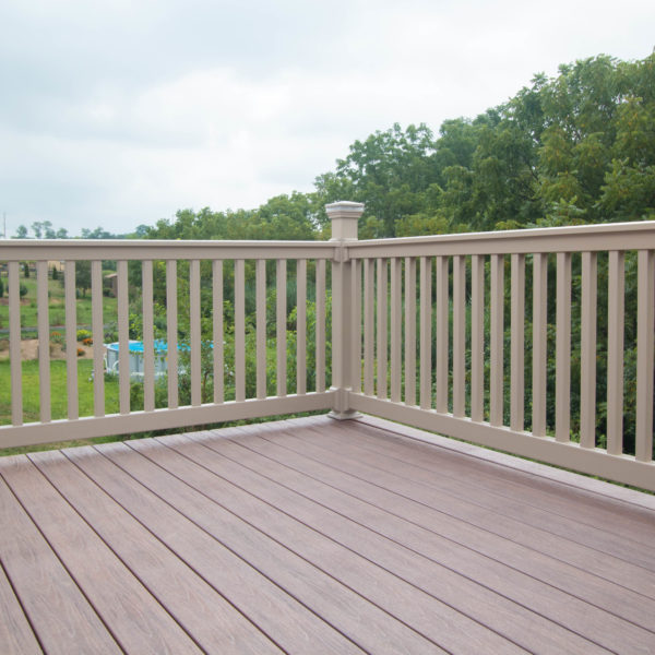 Tan Vinyl Railing