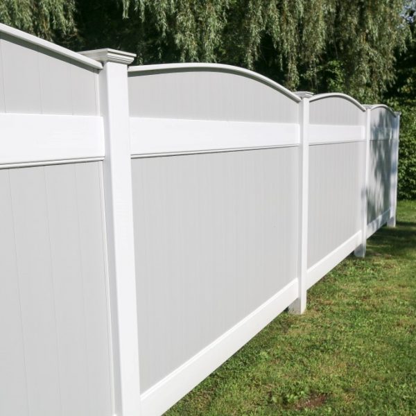 Gray Vinyl Custom Fence