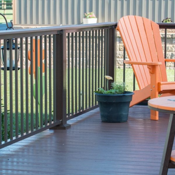 Westbury Tuscany Brown Aluminum Deck Railings