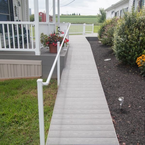 Westbury Liberty White Aluminum Outdoor Walkway Handrail