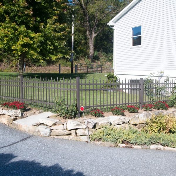 Brown Aluminum Regis Short Fencing