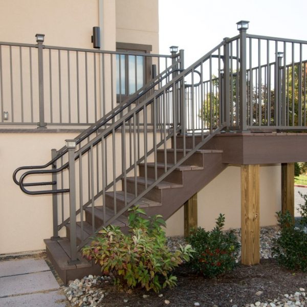 Westbury Liberty Brown Aluminum Handrail for Stairs