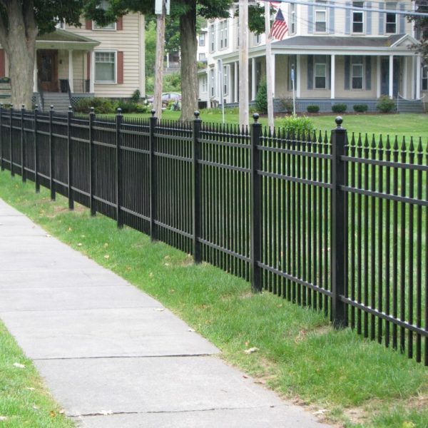 Brown Aluminum Regis Spiked Fencing