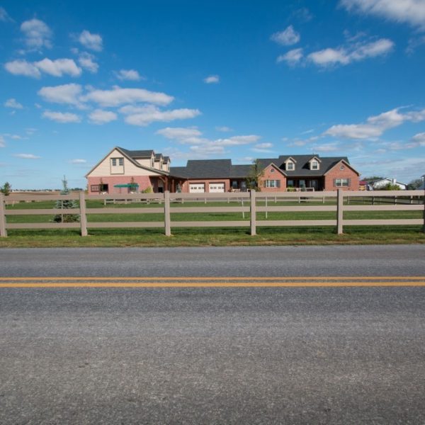 Brown Vinyl Horse Fencing