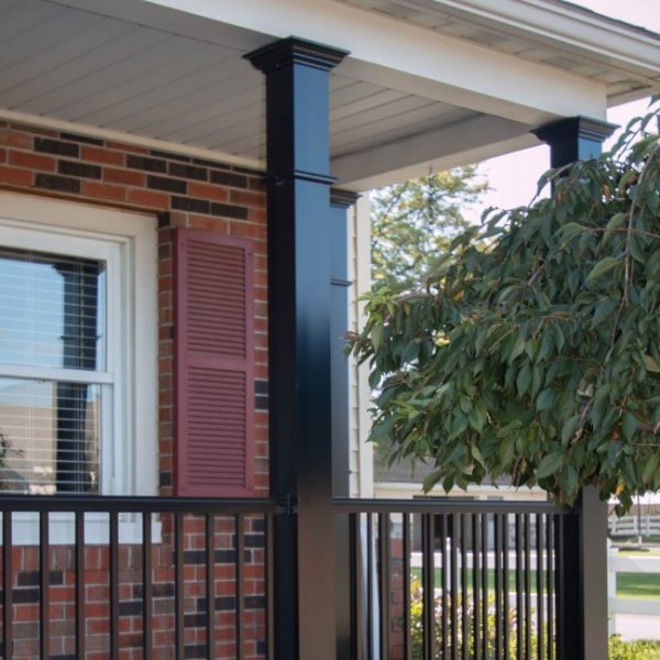 Black Aluminum Porch Columns