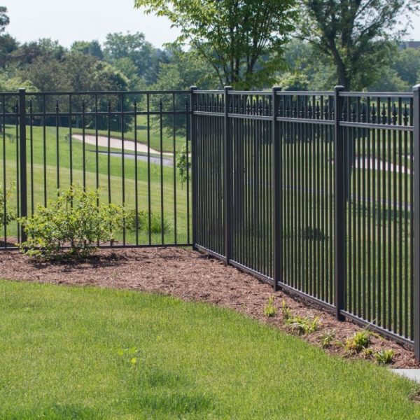 Brown Aluminum Regis Yard Fencing