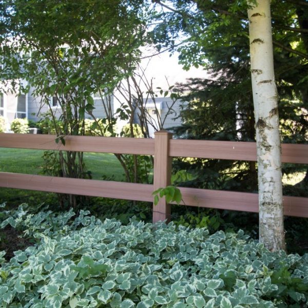 Vinyl 2-Rail Horse Fence