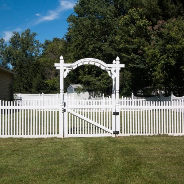 White Vinyl Arbor