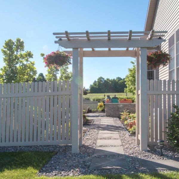 Tan Outdoor Arbor