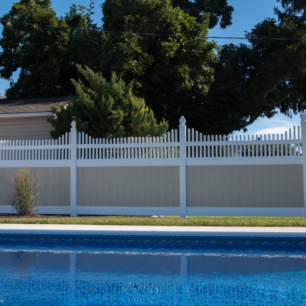 Fulton Privacy Franklin Step Top Fence for Pool