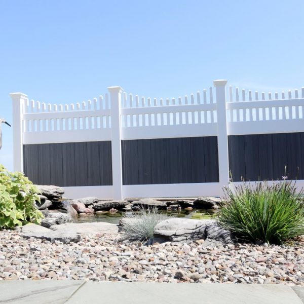 Fulton Privacy Fencing with Franklin Concave Top