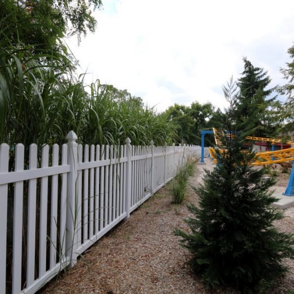 White Herkimer Straight Top Fence