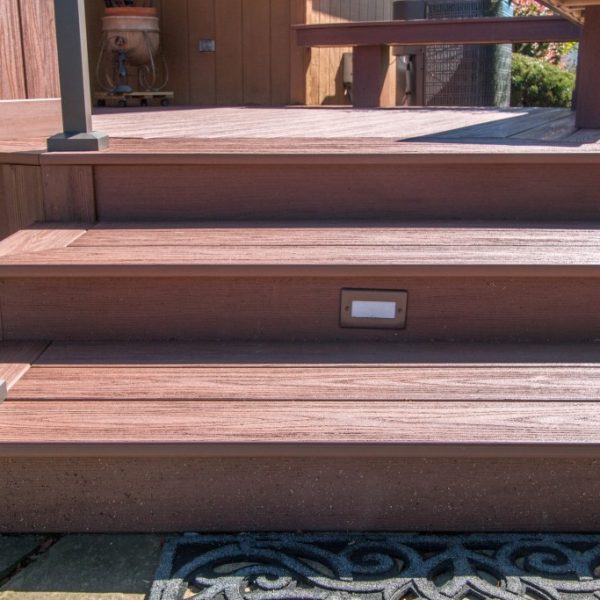 Brown Vinyl Deck Stairs