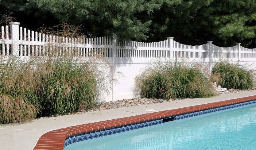 decorative full coverage pool fence styles