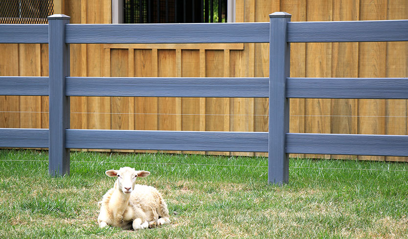 split rail vinyl fence