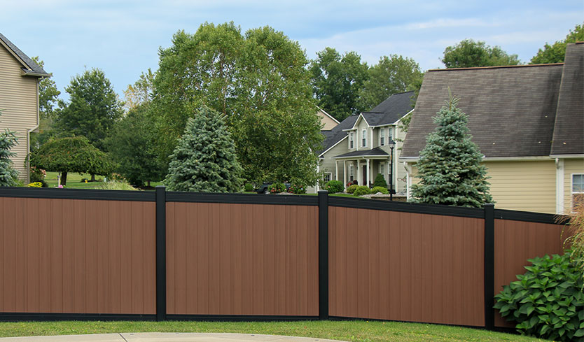 brown vinyl fencing brown vinyl fencing