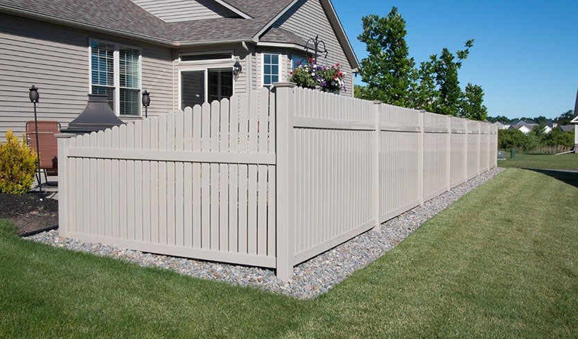 stylish hamilton vinyl picket fence