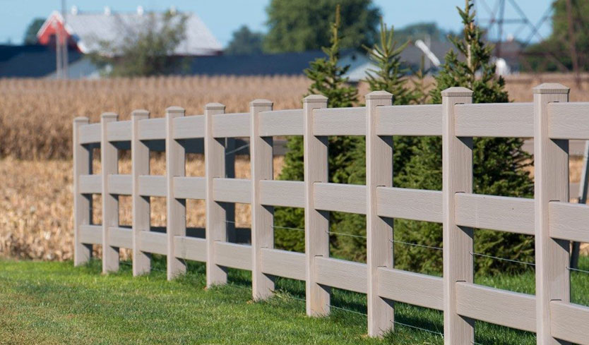 synthetic wood fencing