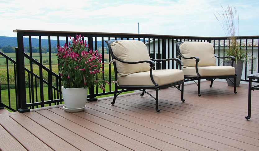 aluminum railing for deck