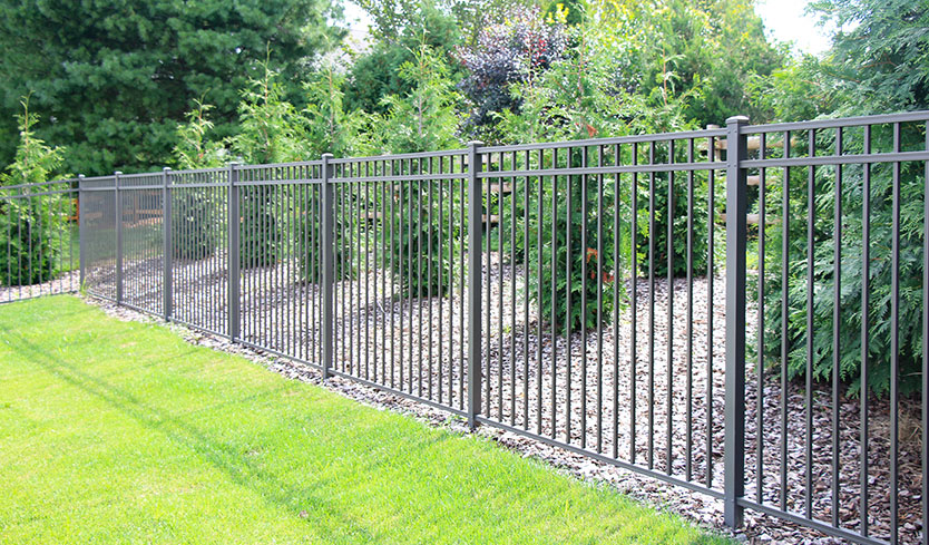 Wood And Metal Fence Combinations