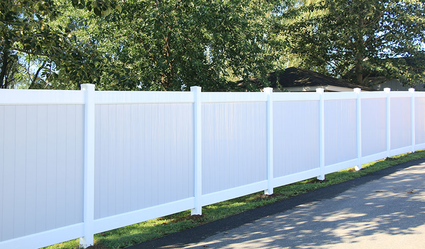 two-tone front yard fence