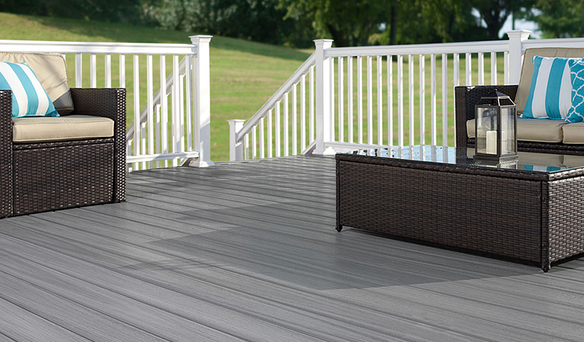 low-maintenance composite decking