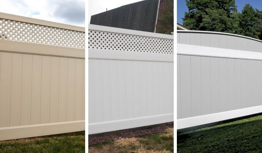 cost of vinyl fence depending on color