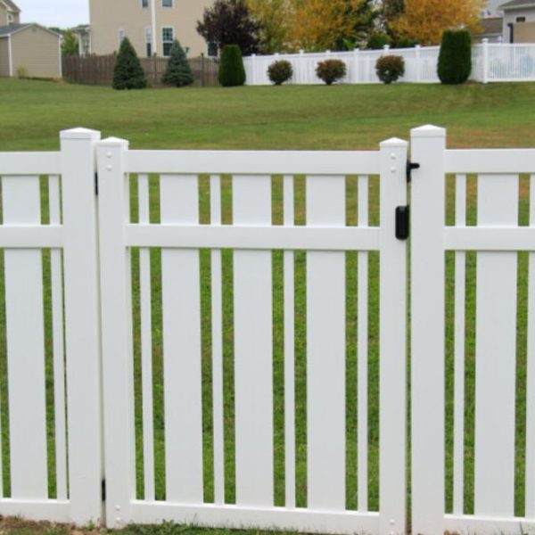 White Vinyl Fence Gate