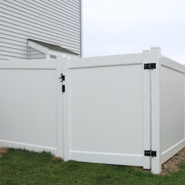 White Vinyl Fence Gate