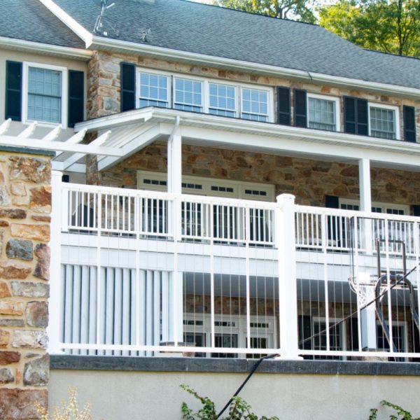 White Aluminum Fence